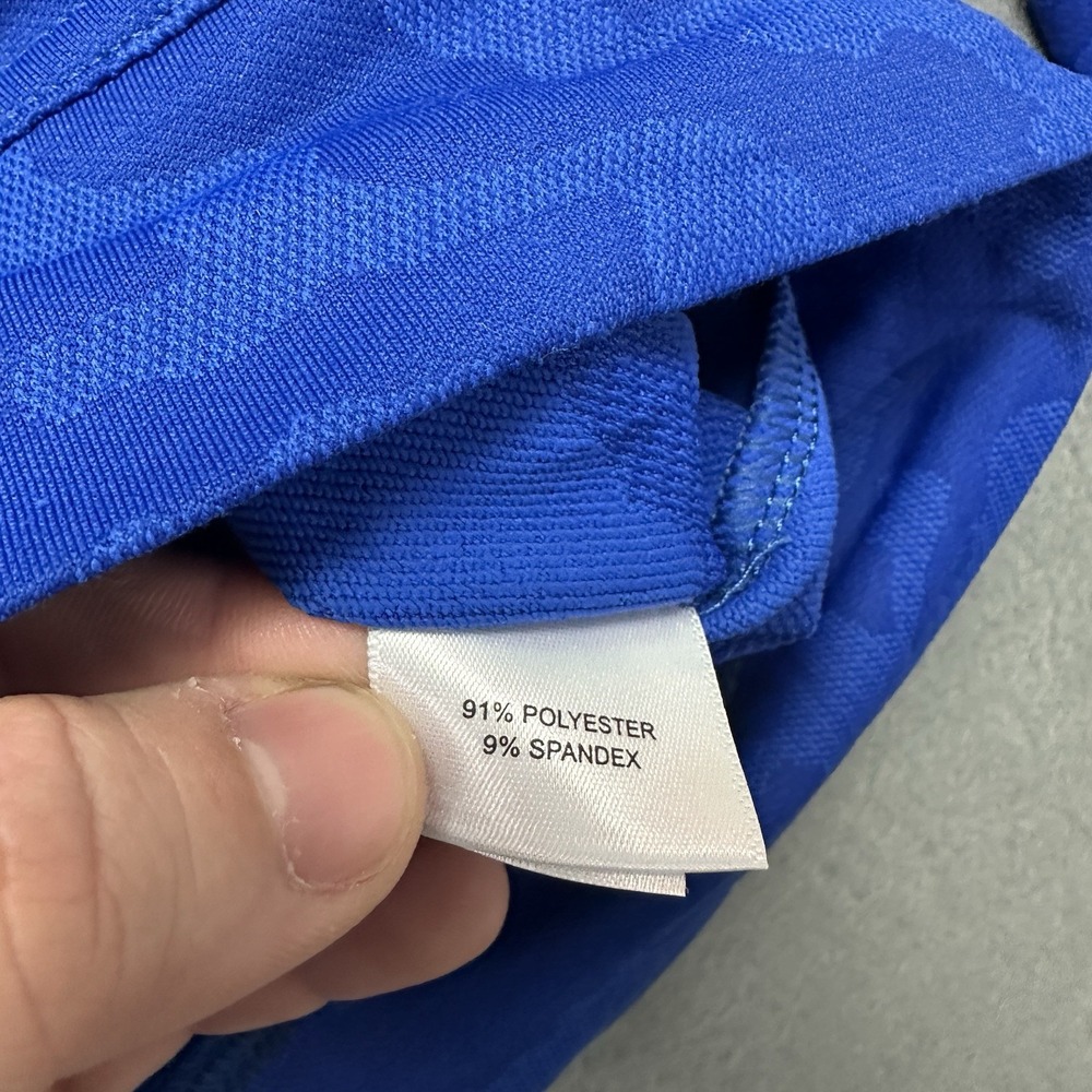 PETER MILLAR Crown Sport Camo Performance 1/4 Zip Pullover (BLUE LAPIS) Medium - Picture 3 of 7